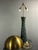 Mid-Century Modern Mid-Century Modern Mosaic and Brass Table Lamp with Gold Mushroom Metal Dome Shade, 1960s For Sale - Image 3 of 18