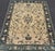 Vintage Turkish Oushak Rug With Vining Florals in Cream and Sapphire Blue For Sale - Image 9 of 15
