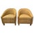 Barrel Back Tub Chairs in Woven Silk Damask, 1950s, Set of 2 For Sale - Image 10 of 10
