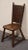 American Amish-Made Old Hickory American Provincial Dining Side Chair With Rattan Woven Back For Sale - Image 3 of 9