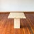 Postmodern Italian Square Top Travertine Side Table With Raw Edges For Sale - Image 3 of 8