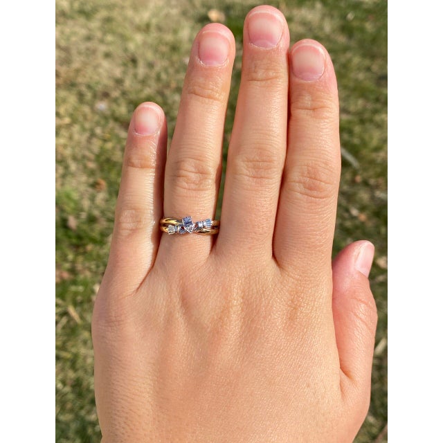 The Cobh: Irish Made Claddagh Ring with Natural Diamonds For Sale - Image 10 of 11