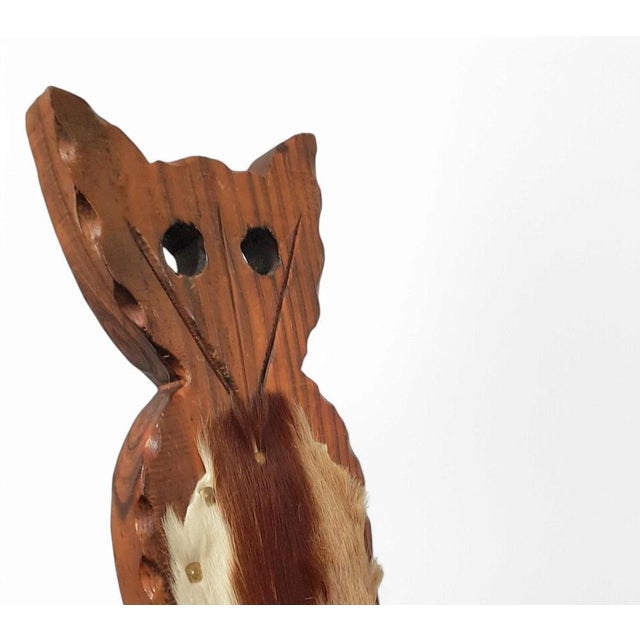 Brutalist Cowhide Cat Tripod Chairs with Foldable Backrests, Spain, 1960s, Set of 2 For Sale - Image 5 of 15