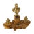 Italian Inkwell in Yellow Marble and Gilded Bronze For Sale - Image 11 of 11