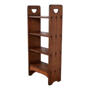 Stickley Brothers Style Antique Mission Oak Arts & Crafts Bookcase or Magazine Rack, Circa 1910