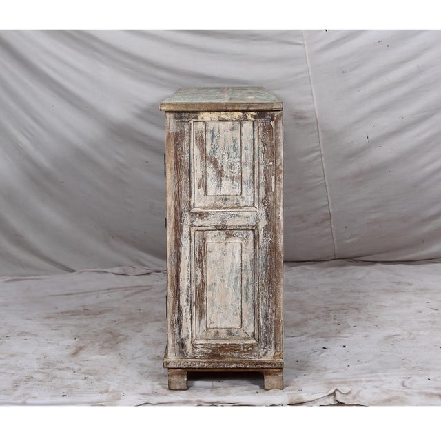 Sideboard Made From Antique Indian Teakwood Architectural Elements For Sale - Image 4 of 8