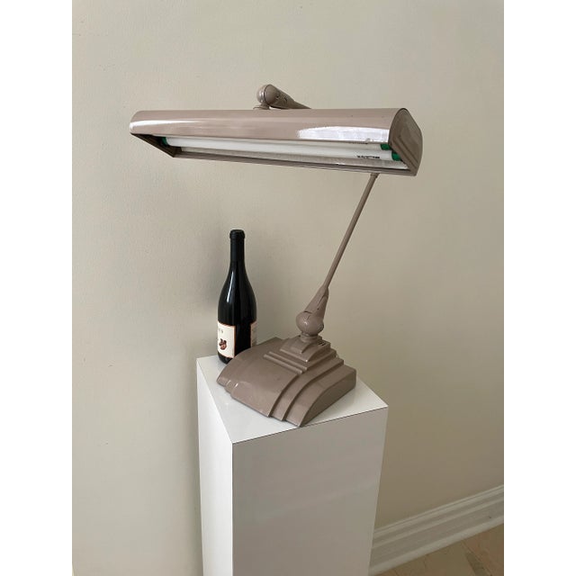 Mid-Century Modern Vintage Extra Large Industrial Flexo Drafting Task Desk Lamp For Sale - Image 3 of 11