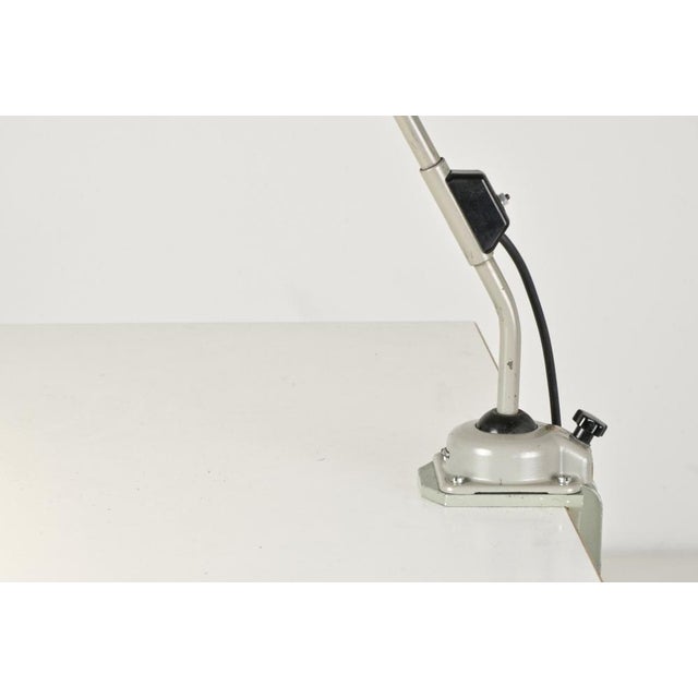Metal Large Ika LBL Clamp Light from Web Narva Dresden, Germany, 1960s For Sale - Image 7 of 14