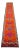 Hand-Knotted Turkish Runner Rug. Bright Orange Narrow Hallway Decor Kitchen Rug - 2' X 12'4" For Sale