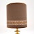Mid-Century Modern Vintage Brass Table Lamps with Velvet Shades, 1970s, Set of 2 For Sale - Image 3 of 10