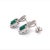 Natural Emerald Diamond Stud Earrings 14k Gold 2.74 TCW Certified For Sale In New York - Image 6 of 12