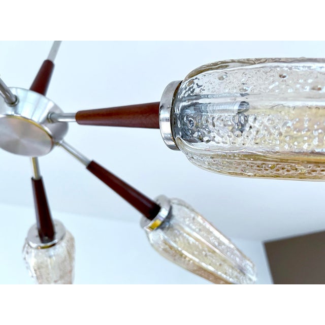 Large Vintage Danish Style Pendant Light, 1960s For Sale - Image 6 of 18