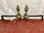 French Late 19th Century Napoleon Brass Andirons- a Pair For Sale - Image 3 of 5