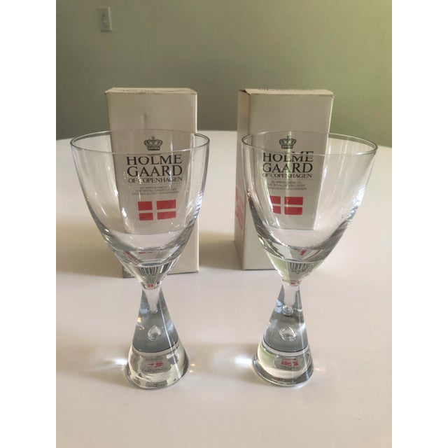 Holmegaard Vintage Holmegaard Wine Cocktail Glasses--Set of 2 For Sale - Image 4 of 6