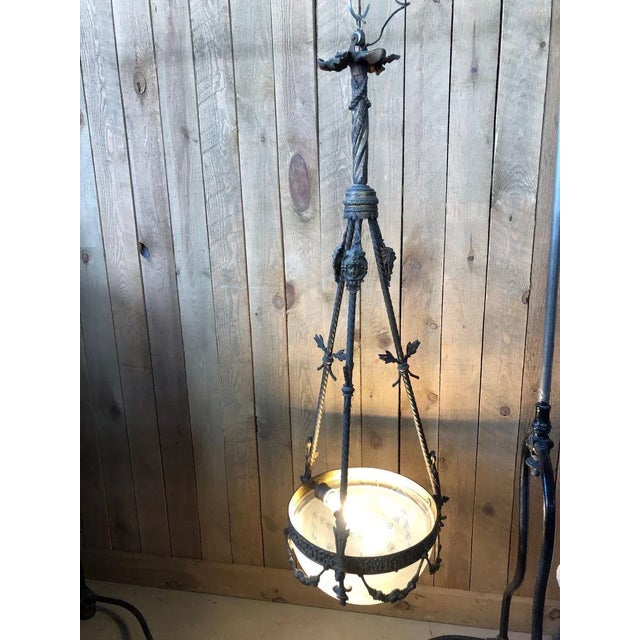 The patina of the gilt bronze is somewhat old. European Plug (up to 250V).The wiring of this item may be original and...