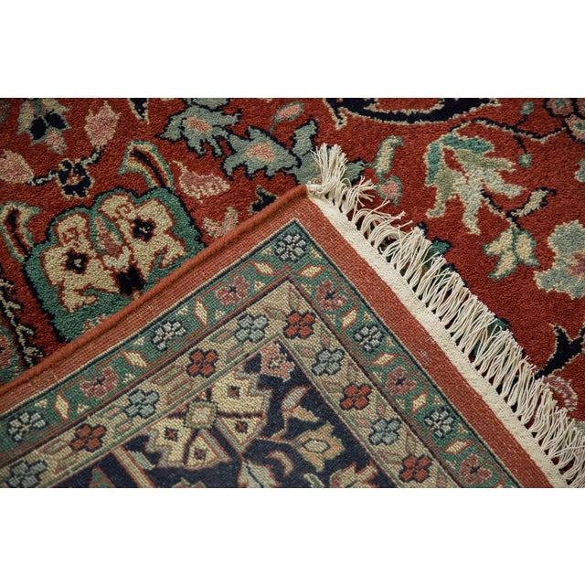 Old New House Vintage Indian Bijar Design Carpet - 7'9" x 9'11" For Sale - Image 4 of 12