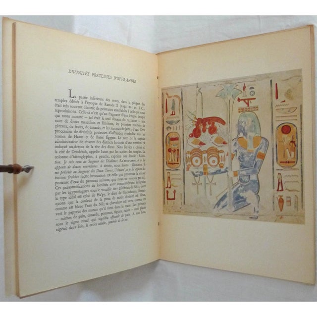 1950s Decorative and Illustrated Book, Nina Davies Et Al.'s Art Et Archeologie - La Peinture Egyptienne Ancienne, Cinquieme Album For Sale - Image 10 of 13