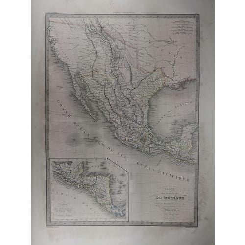 America and mexico 1838 a rare original 1838 first edition of a pierre m. Lapie map. états-unis du mexique. this lapie map...