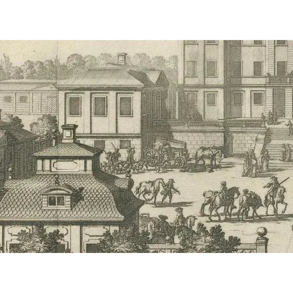 17th Century The Eastern View of Siqvo Palace in Swiddes, 1696, Paper For Sale - Image 5 of 8