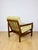 Vintage Armchair in Olive Lemon Velvet, 1970s For Sale - Image 9 of 11