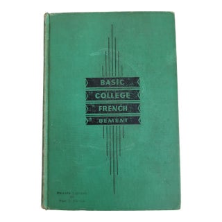 1938 Basic College French Textbook, University of Michigan For Sale