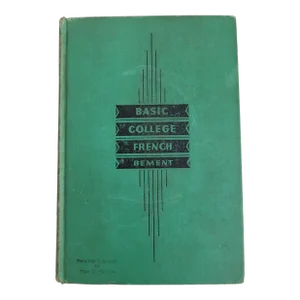 1938 Basic College French Textbook, University of Michigan