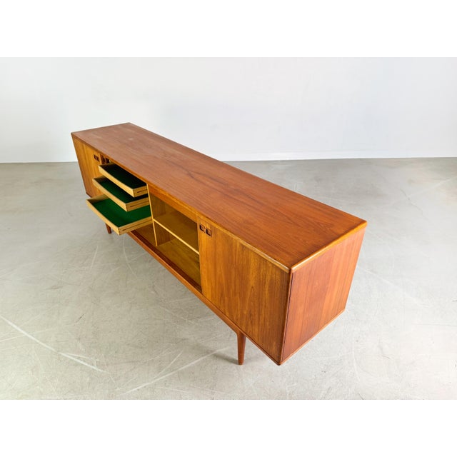 Brown Danish Sideboard in Teak by Christian Linneberg, 1960s For Sale - Image 8 of 13