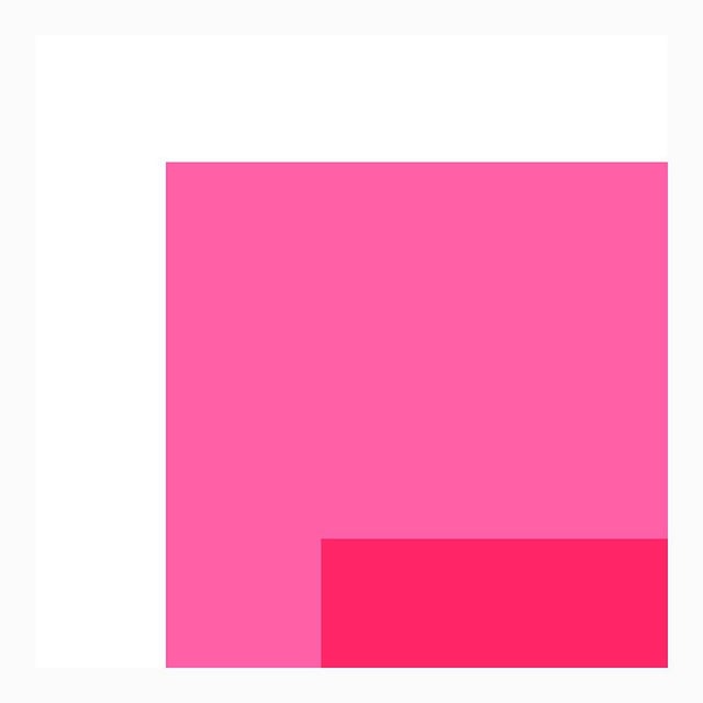 Not Yet Made - Made To Order The Interaction of Bright Pink and Red Fine Art Print 45" X 55" by Liz Roache For Sale - Image 5 of 6