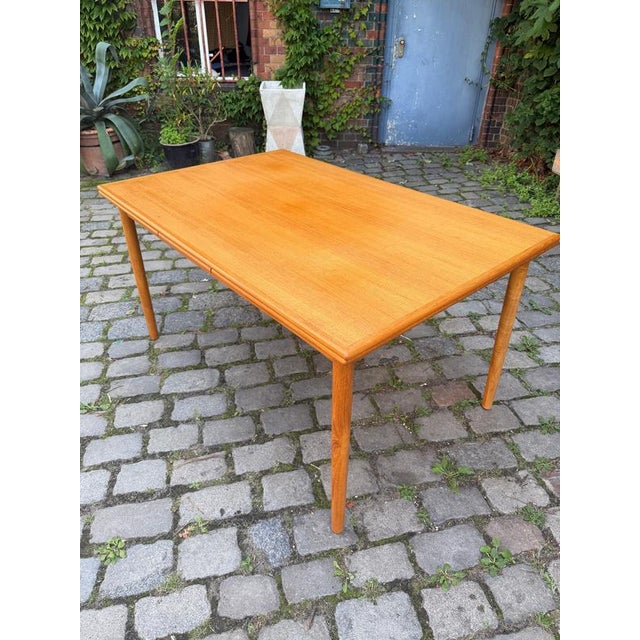 Brown Extendable Oak Dining Table by AR Denmark, 1960s For Sale - Image 8 of 11