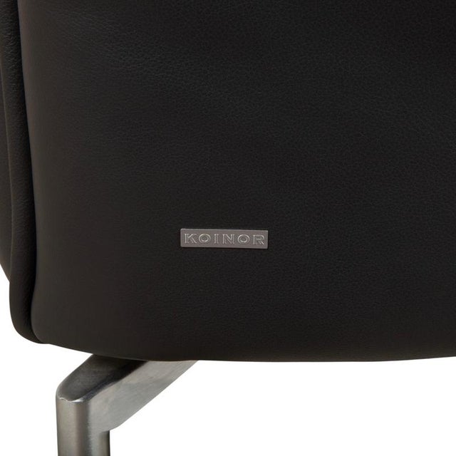 Vanda 2-Seater Sofa in Anthracite Leather from Koinor For Sale - Image 9 of 13