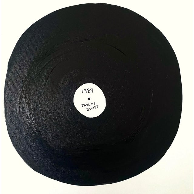 Abstract Vinyl Record Painting, 1989 by Taylor Swift For Sale