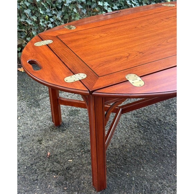 English Vintage Henkel Harris Butlers Tray Coffee Table For Sale - Image 3 of 12