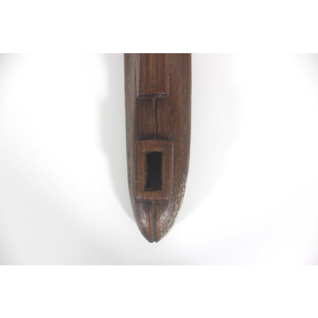 Mid Century Carved Wood Face Mask Signed by Artist For Sale - Image 14 of 17