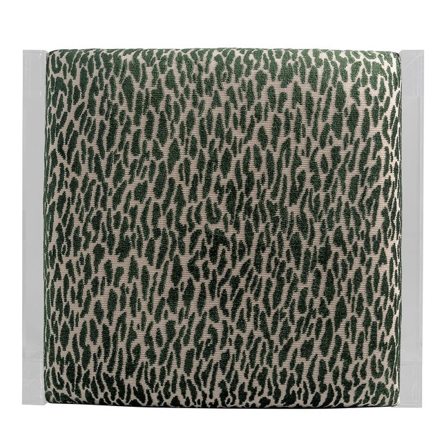 Port 68 Glencoe Earl Emerald Lucite Bench For Sale - Image 4 of 8