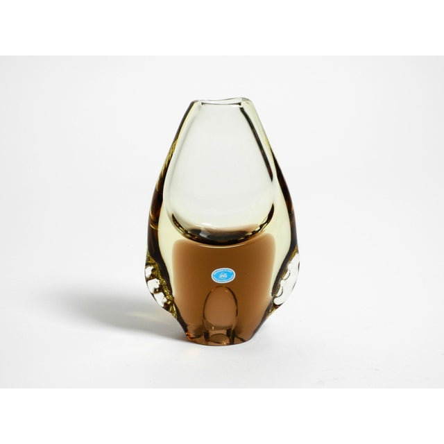 Czech Crystal Glass Vases by Miroslav Klinger for Bohemia Glass, 1950s, Set of 2 For Sale - Image 14 of 18