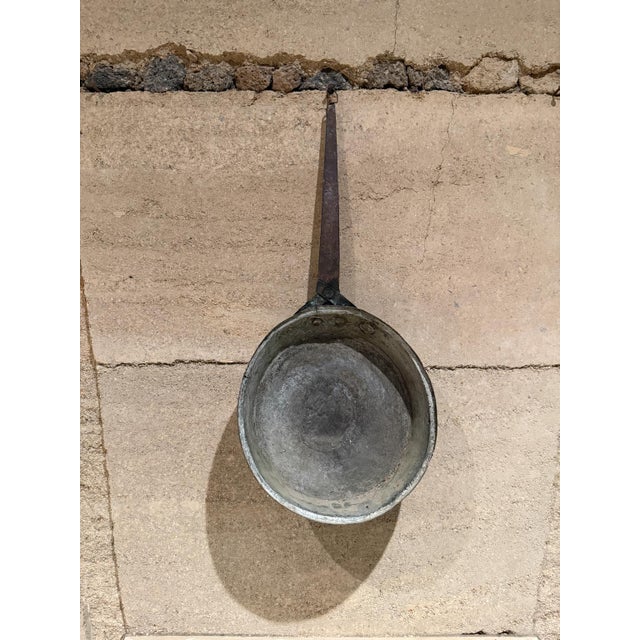 Early 20th Century Antique Sauté Pan Copper and Brass Cookware Style Dh & M For Sale - Image 5 of 10