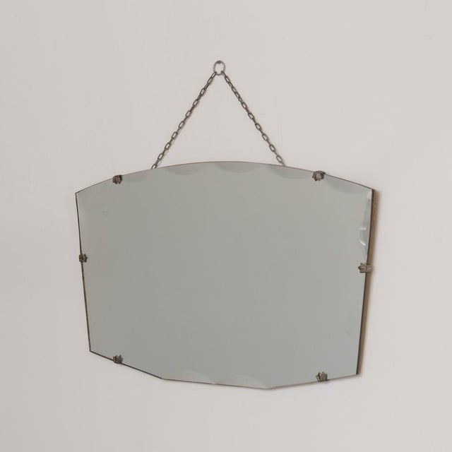 Art Deco 1930s French Art Deco Rectangular Beveled Mirror For Sale - Image 3 of 9