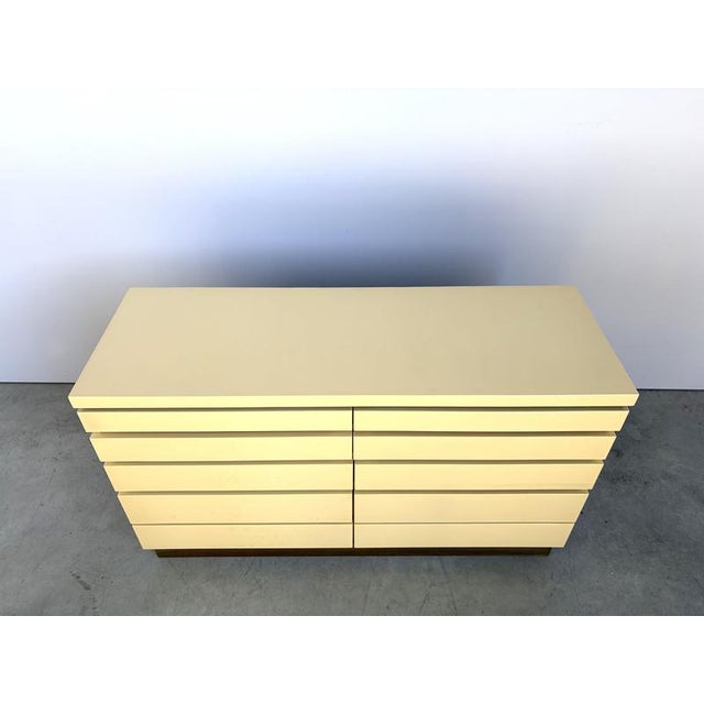 Cream Vintage Chest of Drawers by Jean Claude Mahey, 1970s For Sale - Image 8 of 12