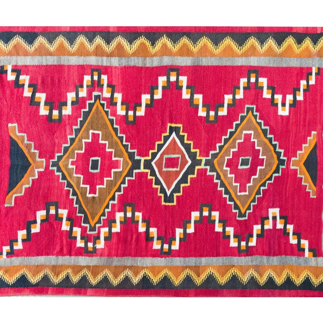 Early 20th Century Native American Navajo Rug For Sale - Image 9 of 16