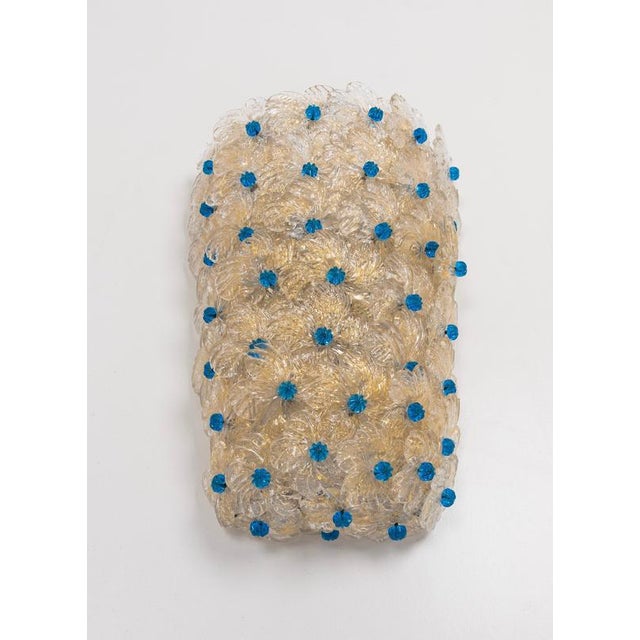 Pair of murano wall lights made by barovier & toso, italy, circa 1970-1979. High quality and in very good condition. Each...