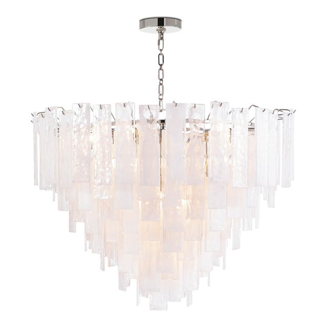 Regina Andrew Glacier Water Glass Chandelier, Large For Sale