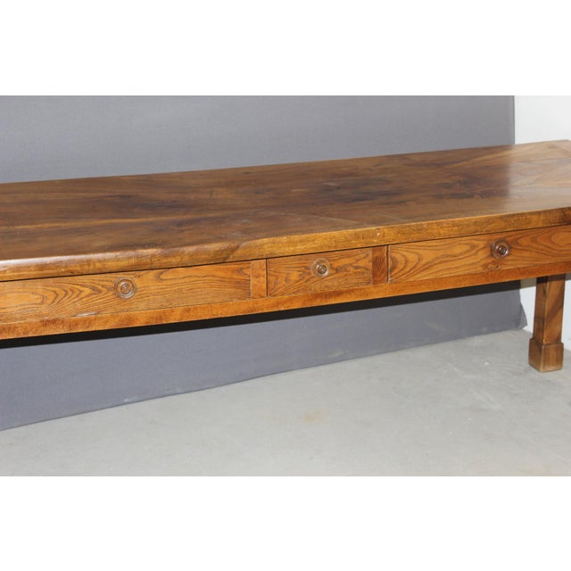 Antique Farmhouse Table in Walnut, 1800s For Sale - Image 12 of 14