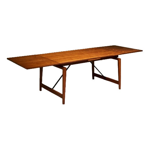 Extendable Dining Table in Teak by H. Brockmann Petersen for Louis G. Thiersen & Son, Denmark, 1960s For Sale