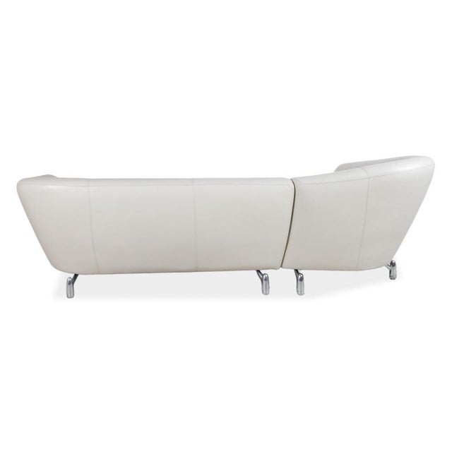Pupilla Corner Sofa in Cream Leather from Leolux For Sale - Image 10 of 13