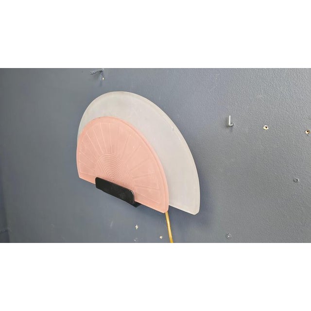 Vintage Glass Wall Light from Arteluce, 1980s For Sale - Image 12 of 17
