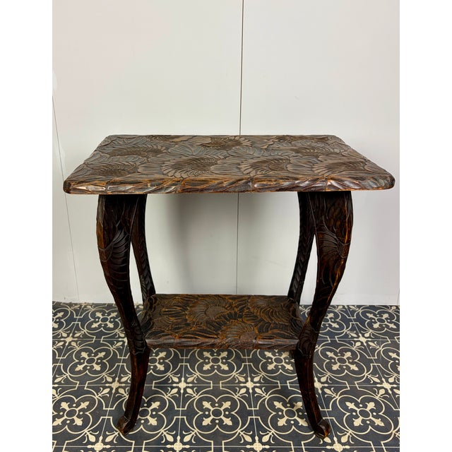 Japanese Two Tier Side Table from Liberty and Co, 1900s For Sale - Image 5 of 18