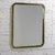 Modern Late 20th Century Modern Wall Mirror by Milo Baughman for Thayer Coggin Brass Lamé Shape Frame For Sale - Image 3 of 18