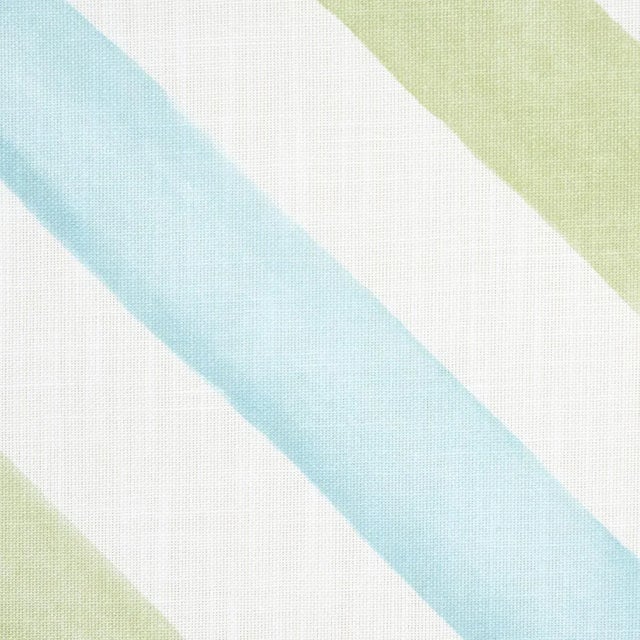 Contemporary Sample - Schumacher Seaside Stripe Indoor/Outdoor Fabric in Kiwi For Sale - Image 3 of 5