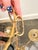 Early 20th Century Early 20th Century Ornate Art Nouveau Brass Chandelier For Sale - Image 5 of 5
