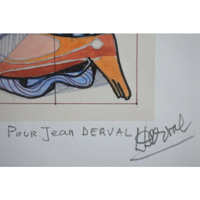 1990s Lithograph Print by Jean Derval For Sale - Image 5 of 7